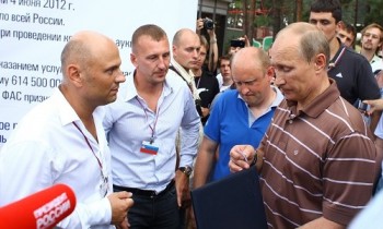 В. Зарудин, Д. Жирков, Президент РФ В. В. Путин